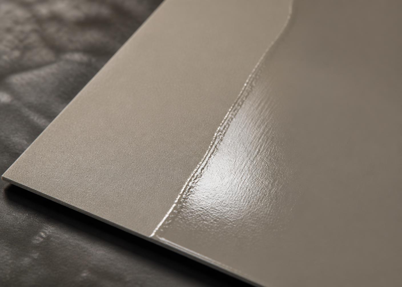 Coating sample panel used for finish evaluation